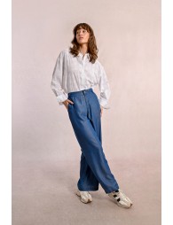 Wide lyocell pants