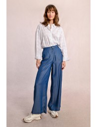 Wide lyocell pants