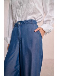 Wide lyocell pants