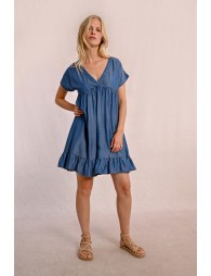 Short lyocell dress