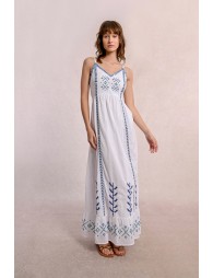 Long embroidered dress