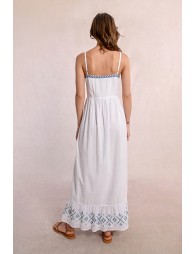 Long embroidered dress