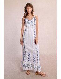 Long embroidered dress