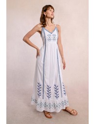 Long embroidered dress