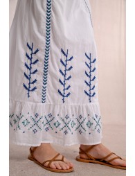 Long embroidered dress