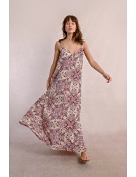 Long dress with double straps