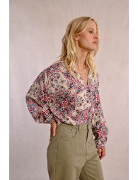 Blouse oversize imprimée