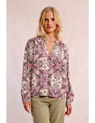 Blusa de manga larga con estampado