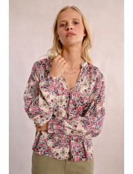 Blusa de manga larga con estampado