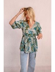 Printed wrap top