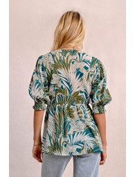 Printed wrap top