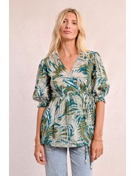 Printed wrap top