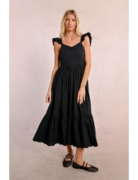 Robe longue fantaisie à volants