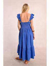 Robe longue fantaisie à volants