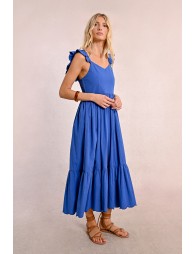 Robe longue fantaisie à volants