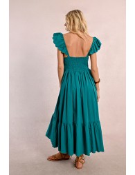 Robe longue fantaisie à volants