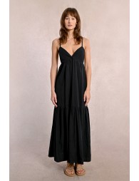 Robe longue croisée dans le dos