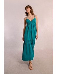 Robe longue croisée dans le dos