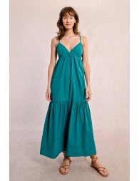 Robe longue croisée dans le dos