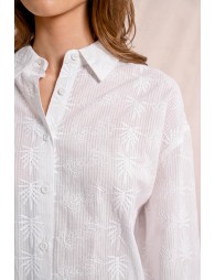 Camisa de manga larga con detalles bordados