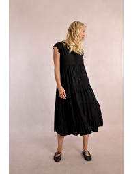 Robe longue à multi-volants