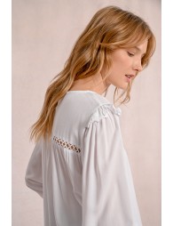 Blouse with openwork details