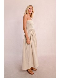 Robe type bustier à smock