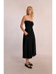 Robe type bustier à smock