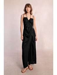 Robe longue asymétrique