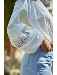 Embroidered bohemian blouse