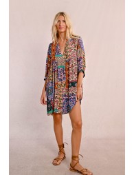 Short dress, paisley print