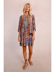 Short dress, paisley print