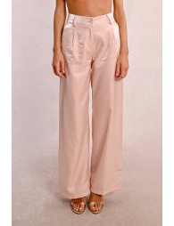 Wide, satin pants