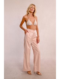 Wide, satin pants