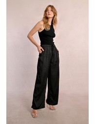 Rhinestone satin pants