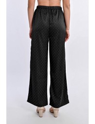 Rhinestone satin pants