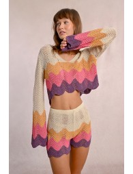 Top crop en crochet