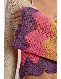 Top crop en crochet