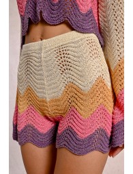 Crochet beach shorts