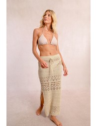 Long crochet skirt