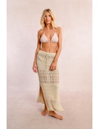 Long crochet skirt