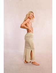 Long crochet skirt