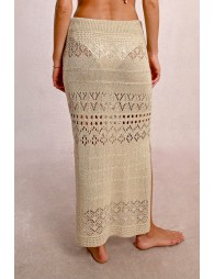 Long crochet skirt