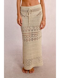 Long crochet skirt