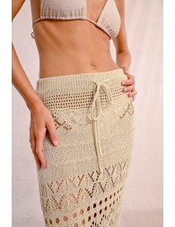 Long crochet skirt