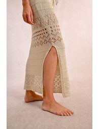 Long crochet skirt