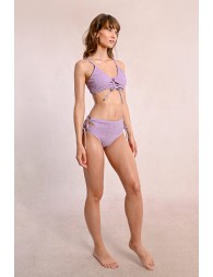 Top de bikini de tirantes escote tiras y lazada