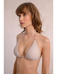 Haut de maillot de bain triangle irisé