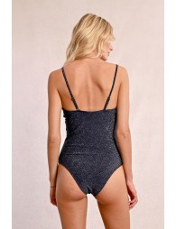 1-piece swimsuit, iridescent