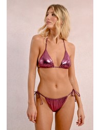 Swimsuit top, metallic effect triangle